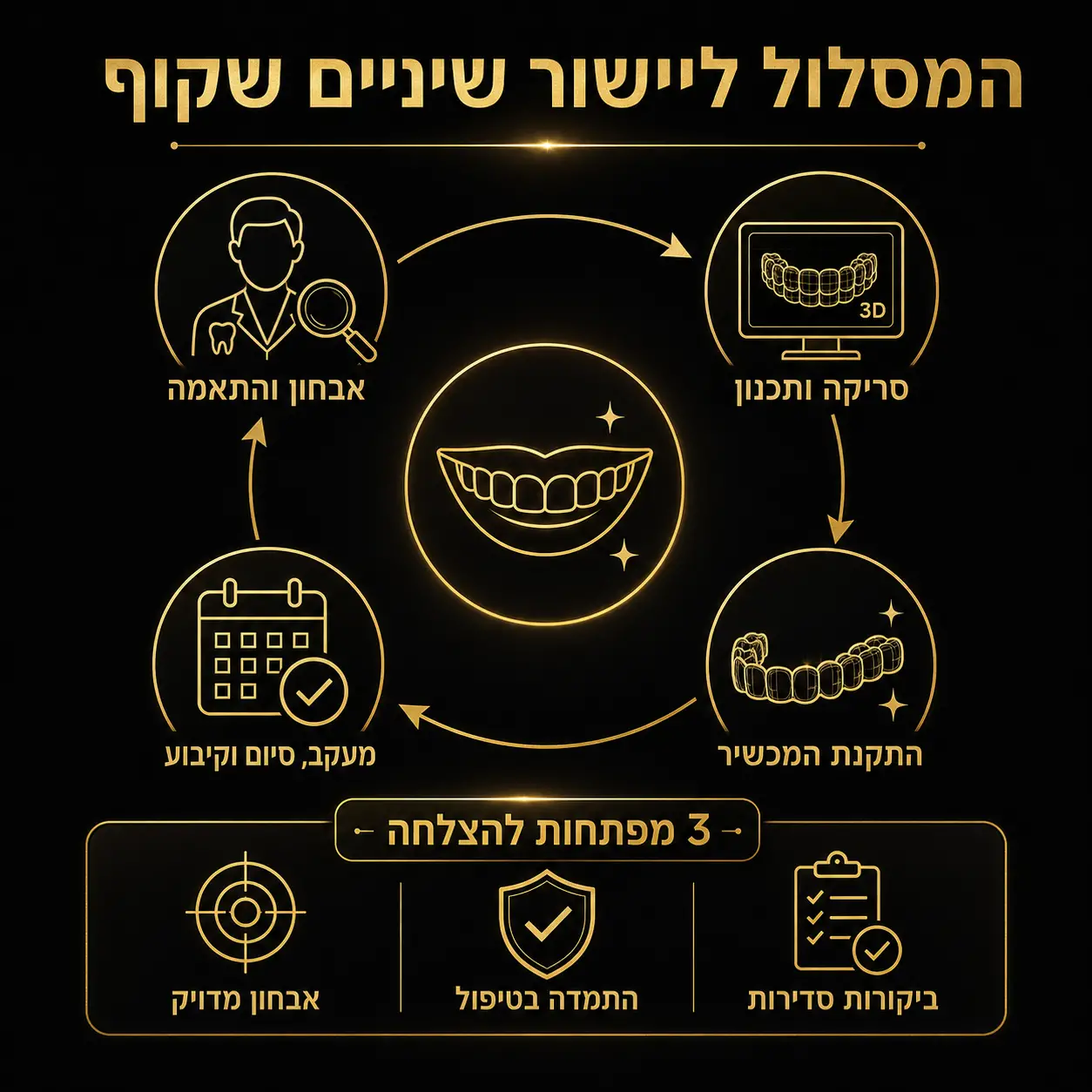 יישור שיניים שקוף | אינפוגרפיקה