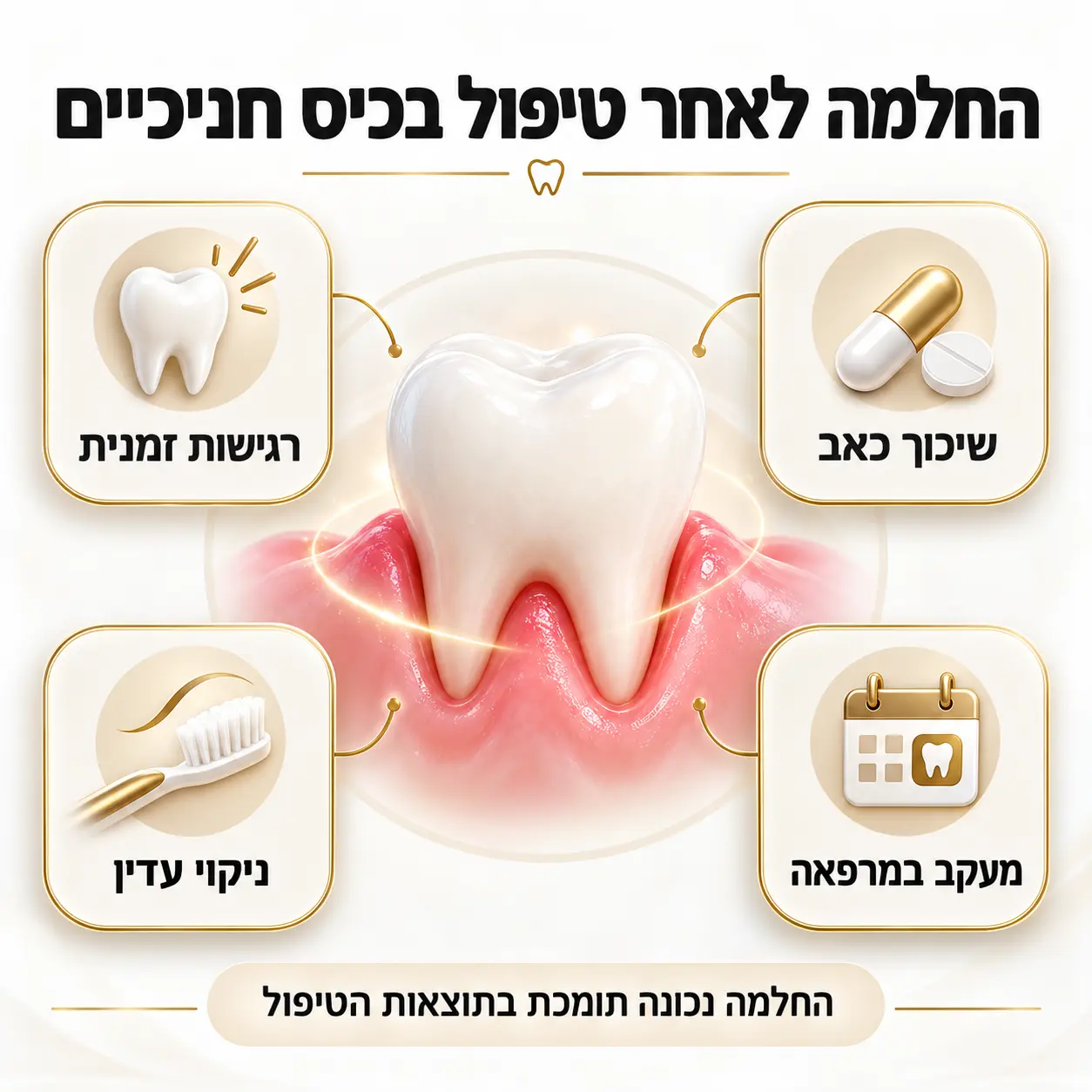 טיפול בכיסי חניכיים | אינפוגרפיקה
