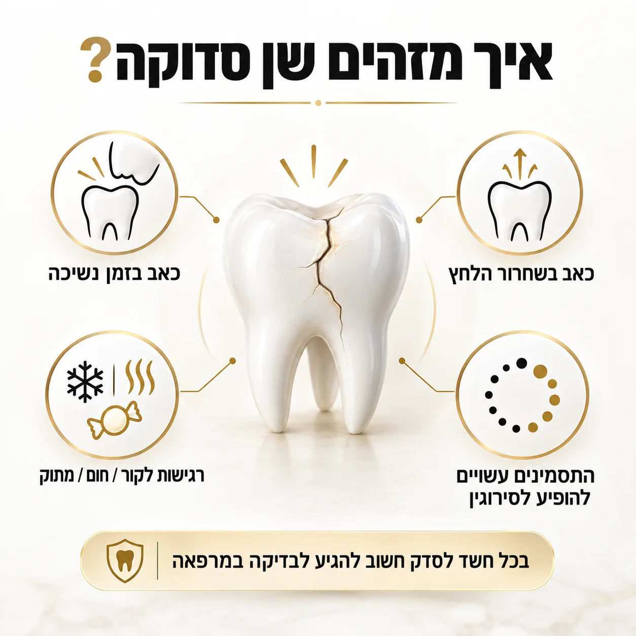 שן סדוקה | אינפוגרפיקה