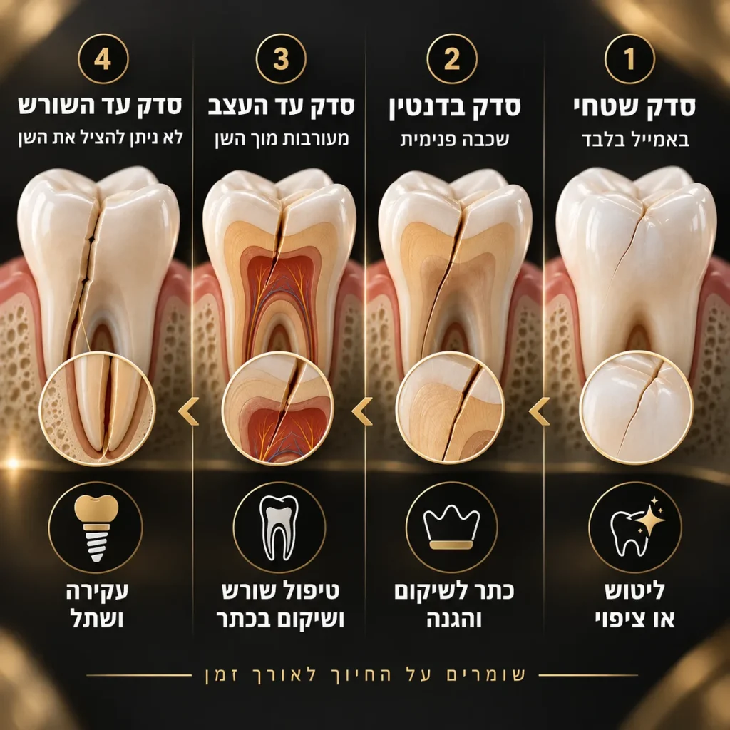 שן סדוקה | אינפוגרפיקה